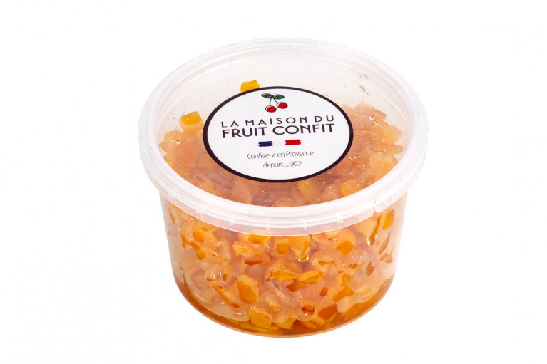 Patisserie Provence - fruits confits - cubes d'ecorces orange confites
